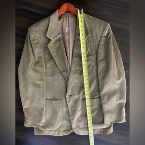 VTG Corduroy Holbrook Sport Jacket Blazer 40R Brown Tan 2 Button Hipster